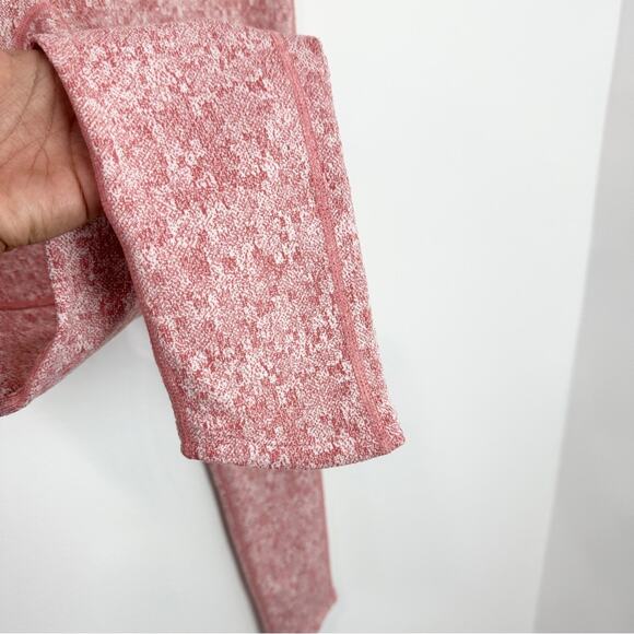 Gymshark Fleur Moroccan Pink Brick Marl Texture Legging Medium Athletic Sporty - Picture 5 of 6
